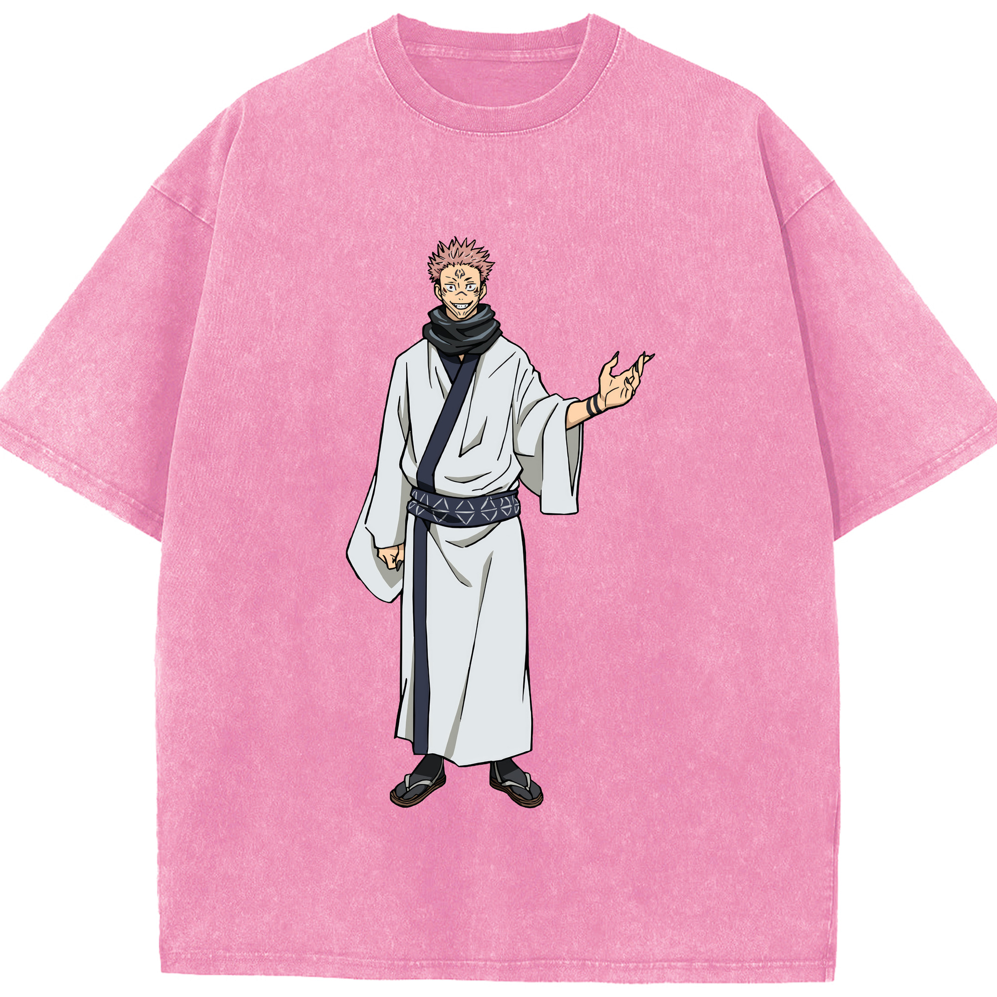 （画像用） 呪術廻戦 Jujutsu Kaisen 綿100% ヴィンテージ風 半袖Tシャツ（フロントプリント）